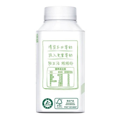 伊利畅轻燕麦+青提+芦荟风味发酵乳 250g*10瓶 整箱装图2