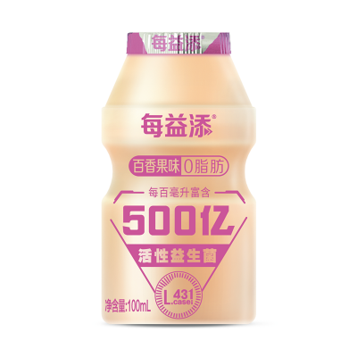 伊利每益添百香果味活菌型乳酸菌饮品 100ml*5图2