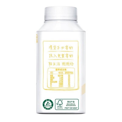 伊利畅轻风味发酵乳 燕麦+黄桃味 250g*10瓶 整箱装图2