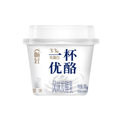 伊利一杯优酪风味发酵乳 原味 （100g*3杯）*8排 整箱装图2