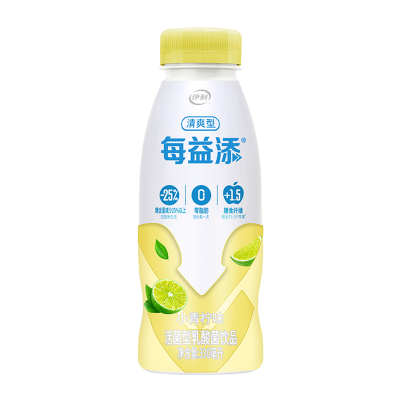 伊利每益添小青柠味活菌型乳酸菌饮品 330ml瓶图3