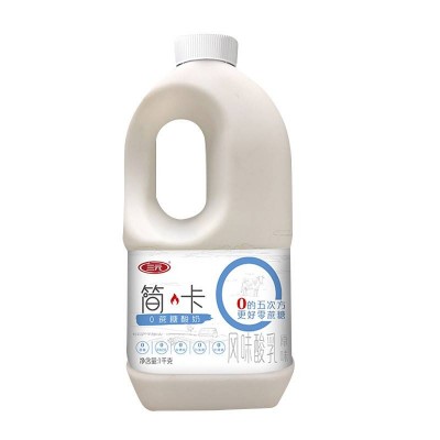 三元简卡原味桶装风味酸乳 1kg*6桶 整箱装图5