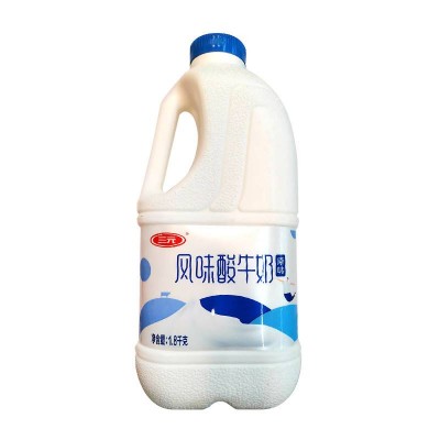 三元原味风味酸牛奶 1.8kg*6瓶 整箱装图4