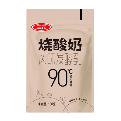 三元烧酸奶风味发酵乳 180g*12袋 整箱装图5