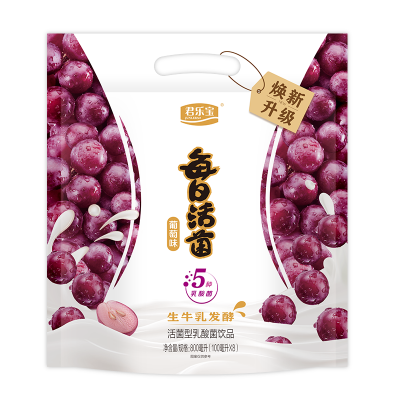 君乐宝每日活菌酸奶 葡萄味 100ml*18图5