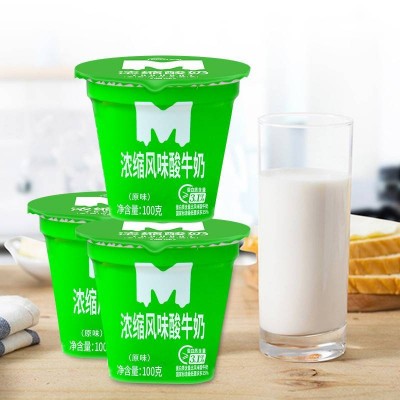 天润terun新疆全脂发酵乳原味酸奶 100g*12杯 整箱装图4