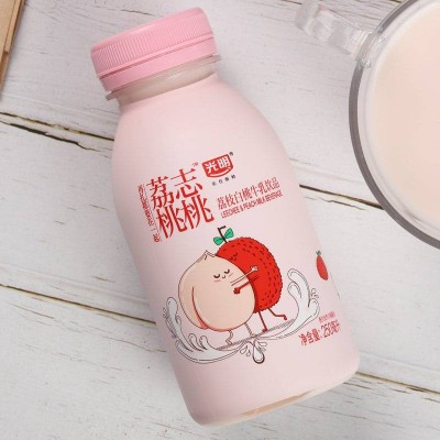 光明荔枝白桃牛乳饮品 250ml*4 整箱装图2