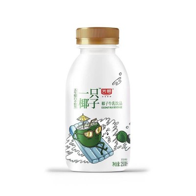 光明一只椰子牛乳饮品 250ml*4瓶 整箱装图3