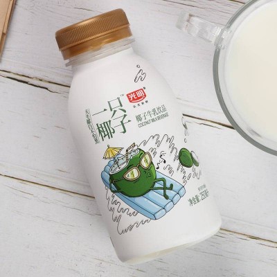 光明一只椰子牛乳饮品 250ml*4瓶 整箱装图5