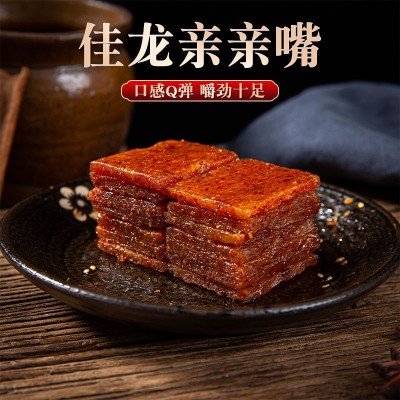 亲嘴小零食辣条大礼包佳龙辣味豆干辣片10g*30包图4