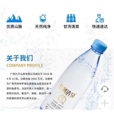 广西九万山水族皇后甘冽小分子极软水350mLX20瓶X2箱瓶整箱图3