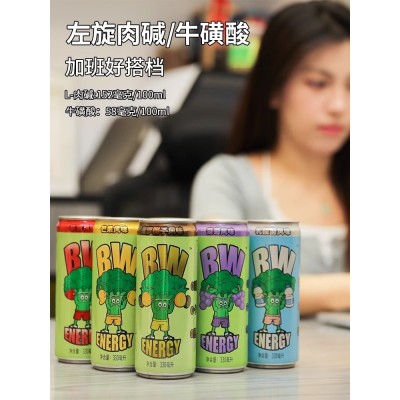 【无糖饮料】西兰花战士0糖0卡0脂白桃樱花330ml*16罐乳酸菌味功能饮料图5