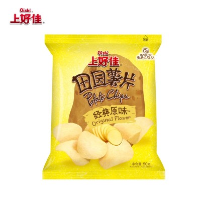 上好佳田园薯片50g袋装经典原味50g*3包图5