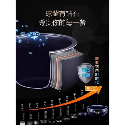 苏泊尔电饭煲5升智能家用多功能球釜电饭锅大容量2-3人旗舰店正品图2