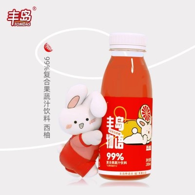 丰岛物语西柚汁果汁饮料葡萄汁胡萝卜味复合果疏汁饮料285ml*12瓶饮品 整箱图4