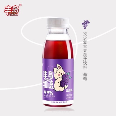 丰岛物语西柚汁果汁饮料葡萄汁胡萝卜味复合果疏汁饮料285ml*12瓶饮品 整箱图3