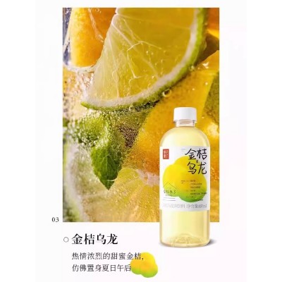 果子熟了果汁茶梅子柚子凤梨乌龙茶487ml*6瓶果味乌龙茶饮品金桔乌龙图2