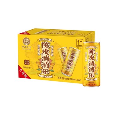 邓老陈皮消消乐植物饮料九制陈皮整箱风味特色饮品310ml*24罐整箱图4