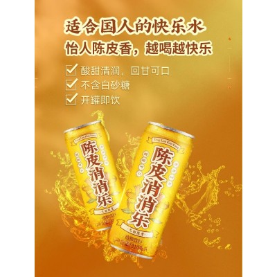 邓老陈皮消消乐植物饮料九制陈皮整箱风味特色饮品310ml*24罐整箱图3