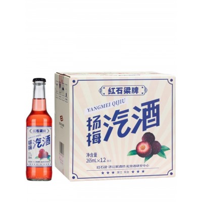 济公家 红石梁杨梅汽酒265ml*6瓶低度杨梅酒果味气泡酒图5