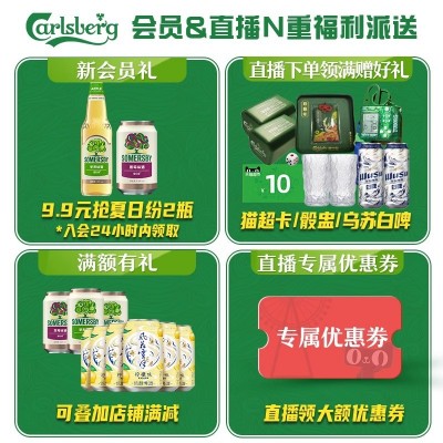 Carlsberg嘉士伯啤酒醇滑500ml*12罐箱大罐听装包邮官方旗舰店图4