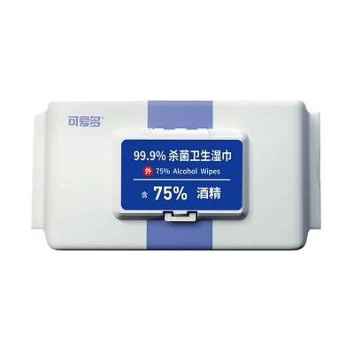 展望可爱多99.9%杀菌含75%酒精湿巾(10片*10包)*2图2