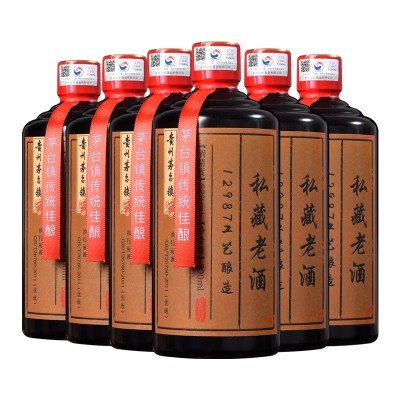 贵州酱香型白酒53度500mL*6瓶私藏老酒自酿酒厂高度酒商务接待送礼整箱图2