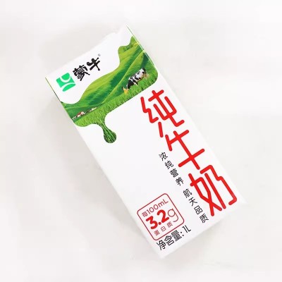 蒙牛全脂纯牛奶全脂灭菌乳1L*6盒 整箱装(十箱起订）图4