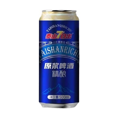 山东泰安泰山特产泰山7日出精酿原浆啤酒500ml*1大罐装鲜活啤酒麦香图5