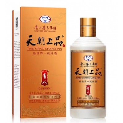 天朝上品53度贵人酒酱香型白酒 500ml*6瓶正品整箱装图3