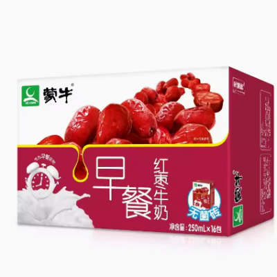 蒙牛早餐牛奶-红枣利乐砖 250ml*12/箱图4