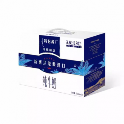 蒙牛特仑苏环球精选新西兰进口纯牛奶 250mL*12盒 整箱装图3