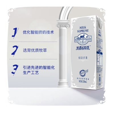 蒙牛特仑苏奶爵6特乳优蛋白牛奶  250mL*12包 整箱装图5