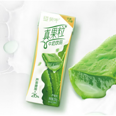 蒙牛真果粒牛奶饮品（芦荟粒）250g*12盒 整箱装图6