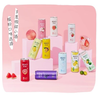 RIO锐澳预调鸡尾酒微醺系列乳酸菌伏特加口味330ml*24罐整箱果酒图4