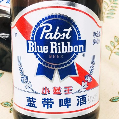 Blue ribbon蓝带啤酒小蓝王11度640ml*6瓶整箱特价精酿鲜啤酒图3