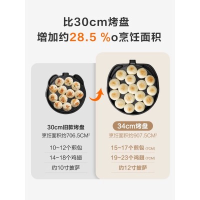 苏泊尔电饼铛家用双面加热可拆洗加深烙饼煎饼锅新款饼档官方正品图2