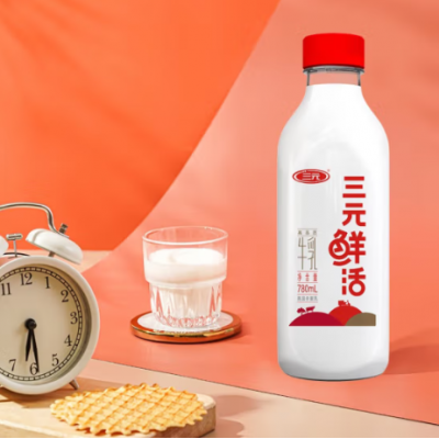 三元鲜活牛乳PET 780ml*2瓶 整箱装图4