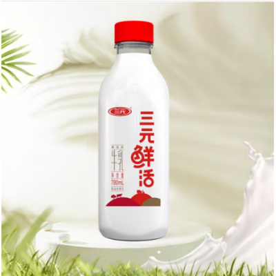 三元鲜活牛乳PET 780ml*2瓶 整箱装图5