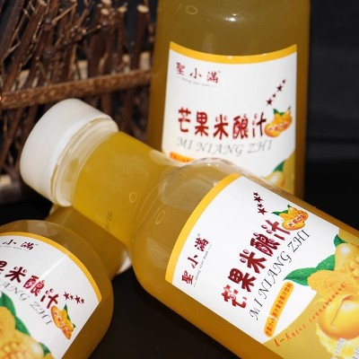 芒果米酿汁风味饮品微醺发酵糯米酒白桃430mL*3瓶网红爆款甜酒果汁果味饮料图2