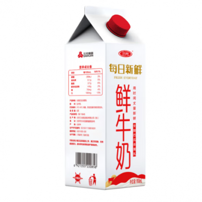 三元每日新鲜鲜牛奶屋顶包 950mL*6盒 整箱装图6