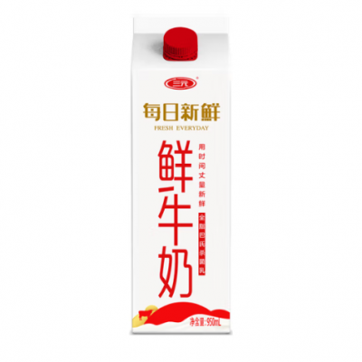 三元每日新鲜鲜牛奶屋顶包 950mL*6盒 整箱装图4