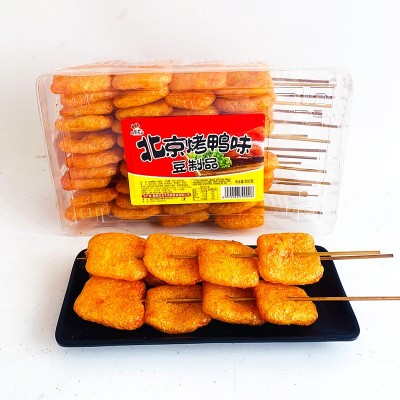 北京烤鸭味豆制品辣条啤酒烤鸭 300g*4盒 整箱装图5