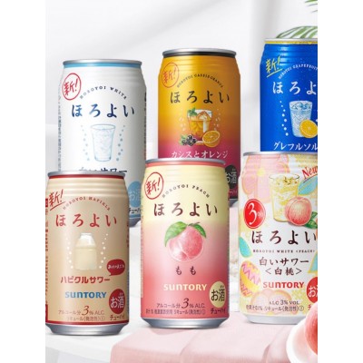 自营 和乐怡(HOROYOI)三得利果酒 多种口味350ml*6罐装 鸡尾酒低度女生微醺送礼图3