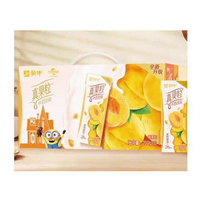 蒙牛真果粒牛奶饮品（黄桃） 250g*12盒 整箱装图4