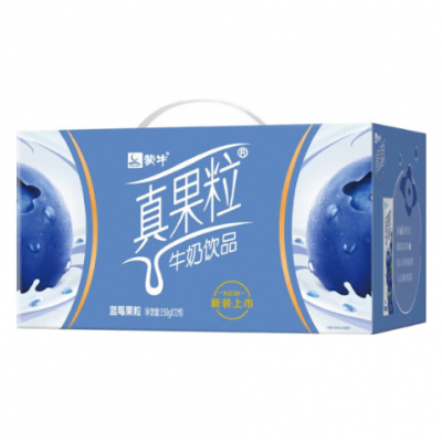 蒙牛真果粒牛奶饮品（蓝莓果粒）250g*12盒 整箱装图4