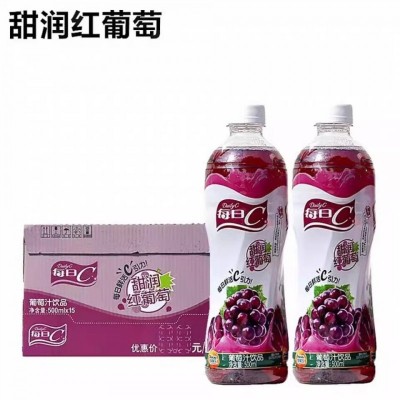 康师傅 每日c甜润红葡萄饮料500ml*15瓶整箱葡萄汁饮品夏季饮品图4