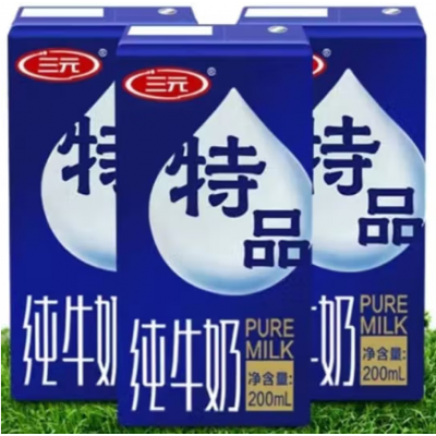 三元特品纯牛奶3.2克乳蛋白 200ml*24盒 整箱装图4