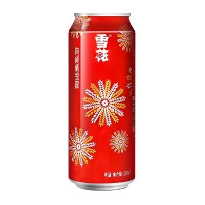 雪花啤酒经典喜庆红罐8度500ML*12罐拉格啤酒整箱定制节庆罐礼盒图5