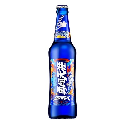 雪花啤酒勇闯天涯superX蓝瓶500ml*6瓶装整箱玻璃瓶酒水夏季饮品图3